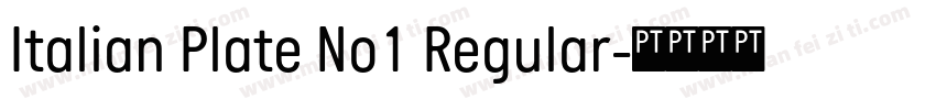 Italian Plate No1 Regular字体转换